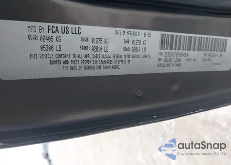 2015 Dodge Charger R/T from USA, damaged, VIN 2C3CDXCT0FH874924